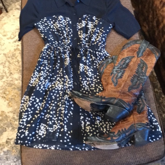 EUC  Princess Vera Wang Sheer Star Spangled Vintage Dress Size 7 - Picture 15 of 16